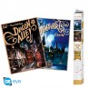 HARRY POTTER - Set 2 Chibi Posters - Retro Poudlard&Diagon (52x38) x4