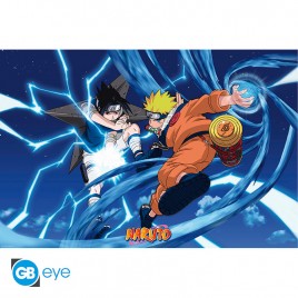 NARUTO - Poster "Naruto & Sasuke" roulé filmé (91.5x61)
