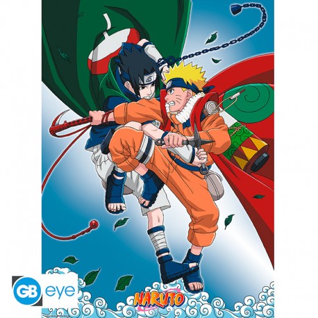 NARUTO - Poster Chibi 52x38 - Naruto vs Sasuke* - Abysse Corp