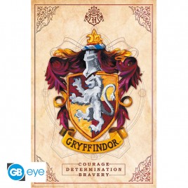HARRY POTTER - Poster « Gryffondor » roulé filmé (91.5x61)
