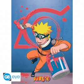 NARUTO - Poster "Naruto & Konoha emblem" (52x38)