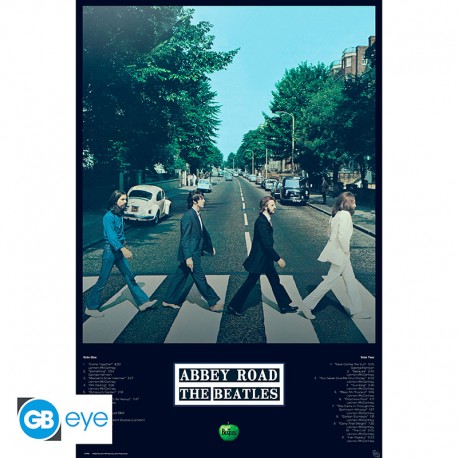 THE BEATLES - Poster "Morceaux Abbey Road" roulé filmé (91.5x61)
