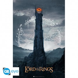 LORD OF THE RINGS - Poster « Tour de Sauron » roulé filmé (91.5x61)