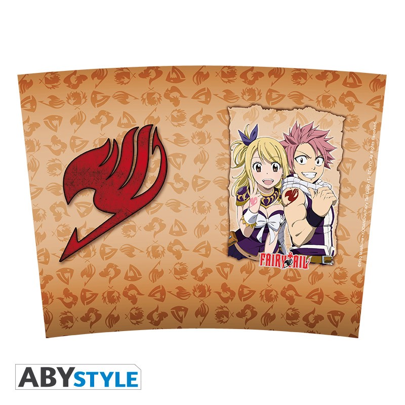 Fairy Tail Travel Mug Lucy Natsu Emblem Abysse Corp