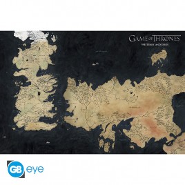 GAME OF THRONES - Poster «Carte de Westeros» roulé filmé (91.5x61)