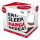 EAT SLEEP MANGA REPEAT - Mug 320 ml - Asian Art - boîte x2