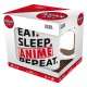 EAT SLEEP ANIME REPEAT - Mug 320ml - Asian Art - box x2