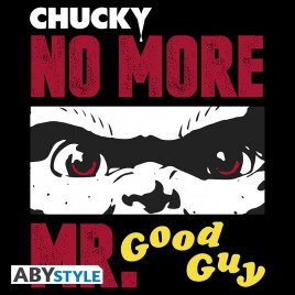 CHUCKY - Tshirt "No more Mr. Good Guy" homme MC black - basic