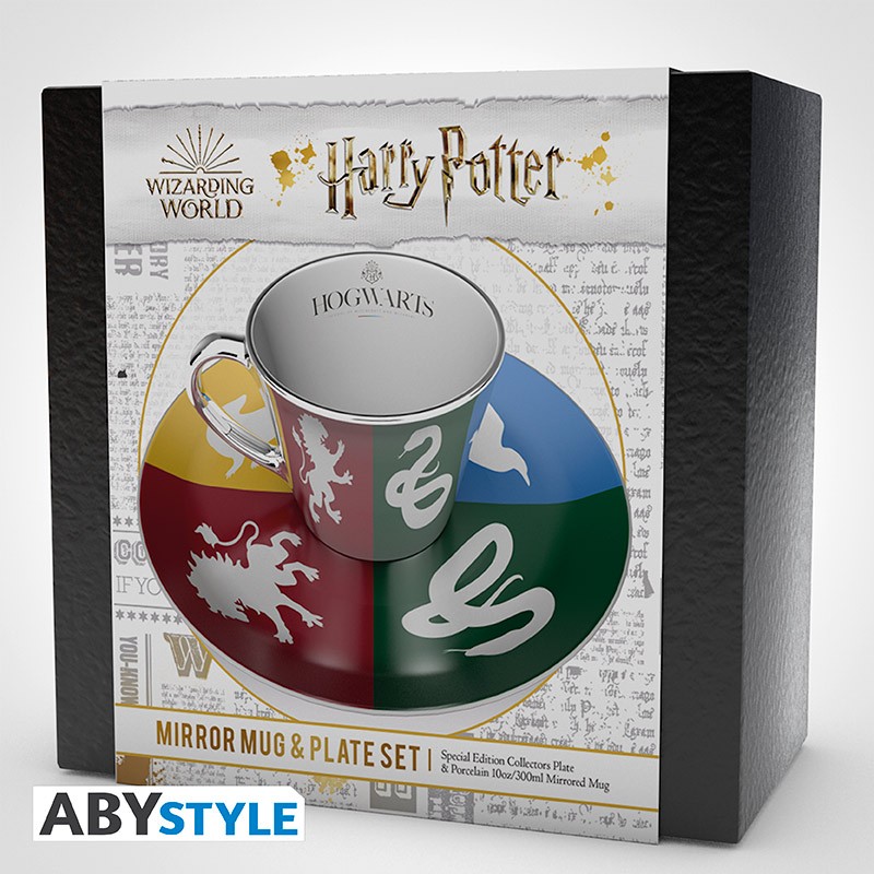 HARRY POTTER - Mirror mug & plate set - Sorted - Abysse Corp