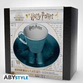 HARRY POTTER - Mirror mug & plate set - Patronus