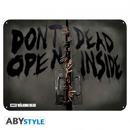 THE WALKING DEAD - Plaque métal "Zombies" (28x38)*