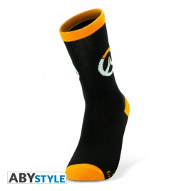 OVERWATCH - Socks - Black & Orange - Logo