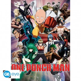 ONE PUNCH MAN - Set 2 Chibi Posters - Saitama & Genos (52x38) x4