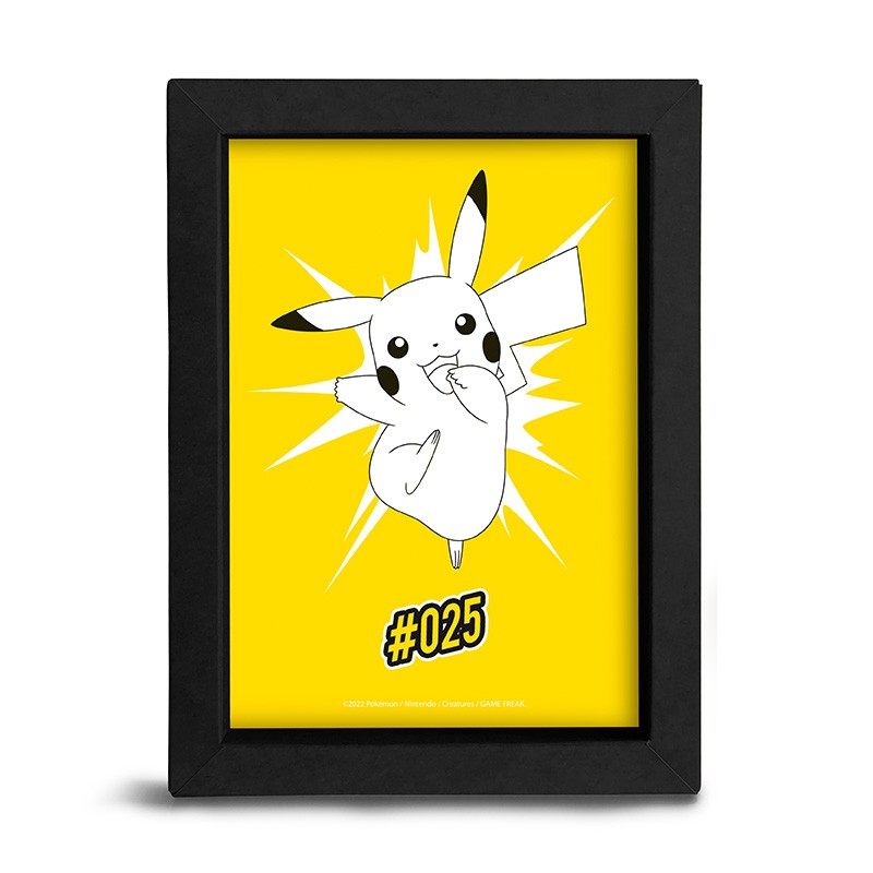 Pokemon - Cadre Kraft 15x20 cm - Pikachu - Divers » Objet de décor..