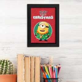 Minions - Kraft Frame - "READY FOR CHRISTMAS" x8