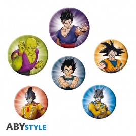 DRAGON BALL HERO - Pack de Badges - Personnages X4