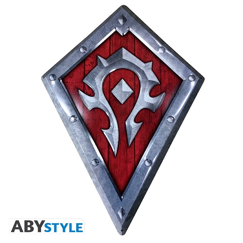 WORLD OF WARCRAFT - Plaque métal Horde Shield (25x35) - Abysse Corp