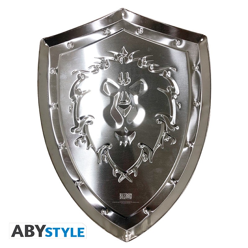 WORLD OF WARCRAFT - Metal plate Alliance Shield (26x35) - Abysse Corp