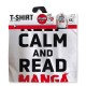 KEEP CALM AND READ MANGA - Tshirt blanc homme - Asian Art