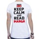 KEEP CALM AND READ MANGA - Tshirt blanc femme - Asian Art
