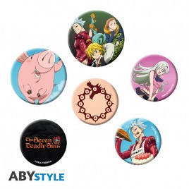 THE SEVEN DEADLY SINS – Badge Pack – Mix X4