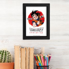 Dragon Ball Z - Cadre Kraft Noir - Asian Art - Goku