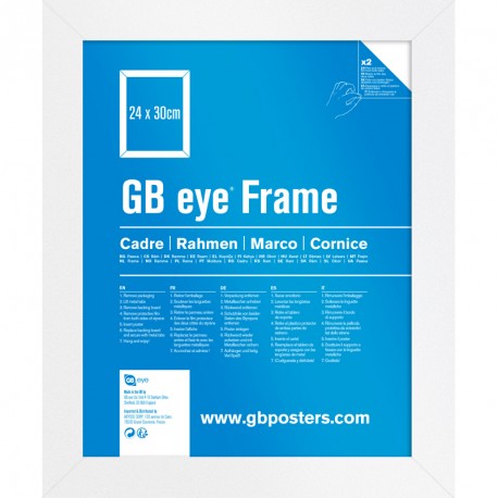 GBEYE - Cadre MDF Blanc - 24x30 cm - Eton - X2