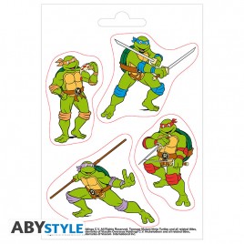 TMNT - Stickers - 16x11cm/ 2 sheets - Turtles & Splinter X5