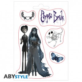 CORPSE BRIDE - Stickers - 16x11cm/ 2 sheets - Characters X5