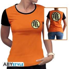 DRAGON BALL - Tshirt "Kame Symbol" femme MC orange - premium