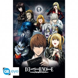 DEATH NOTE - Poster "Protagonistes" roulé filmé (91.5x61)