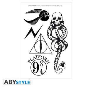 HARRY POTTER - Tatouages - 15x10cm - X5