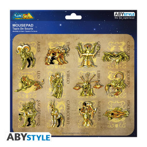 SAINT SEIYA - Tapis de souris souple - Armures d'or*