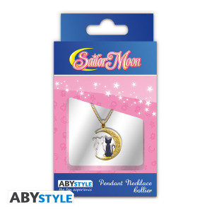 SAILOR MOON - Pendant necklace "Cats on the moon" X4