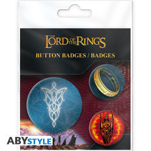 LORD OF THE RINGS - Badge Pack - Middle Earth X4
