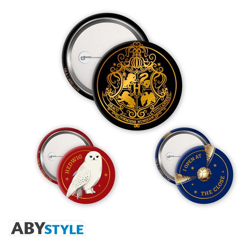HARRY POTTER - Badge Pack - Hogwarts X4