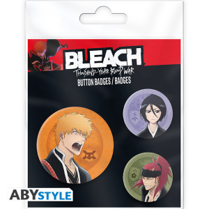 BLEACH TYBW - Badge Pack - Ichigo, Rukia, Renji X4