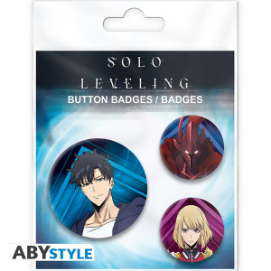 SOLO LEVELING - Pack de Badges - Igris, Jinwoo & Cha Hae In X4