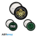 CTHULHU - Badge Pack - Necronomicon X4