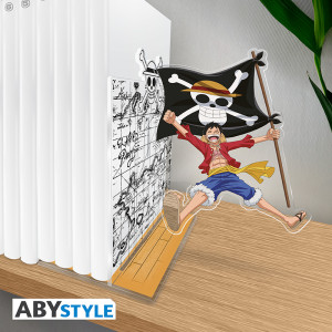 ONE PIECE - Acryl® Bookend - Luffy with his flag
