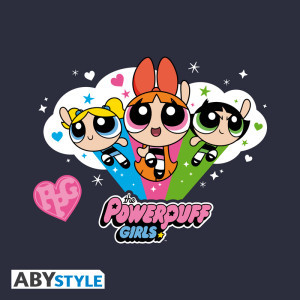 POWERPUFF GIRLS - Cosmetic Case-"Blossom,Bubbles and Buttercup"-Blue