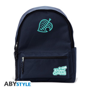 ANIMAL CROSSING - Blue Backpack - "Leaf Logo"