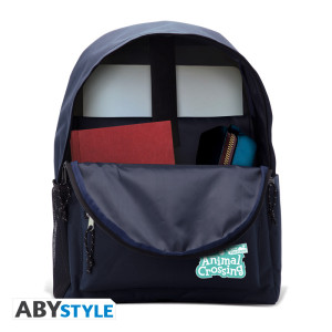 ANIMAL CROSSING - Blue Backpack - "Leaf Logo"