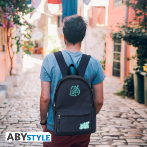 ANIMAL CROSSING - Blue Backpack - "Leaf Logo"