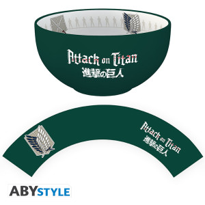 ATTACK ON TITAN - Bowl - 600 ml - "Emblems S3" cardboard box x2