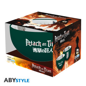 ATTACK ON TITAN - Bowl - 600 ml - "Emblems S3" cardboard box x2
