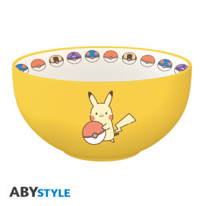 POKEMON - Bowl - 600 ml - "Pikachu Electric Type" - card box x2