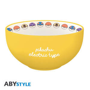 POKEMON - Bowl - 600 ml - "Pikachu Electric Type" - card box x2