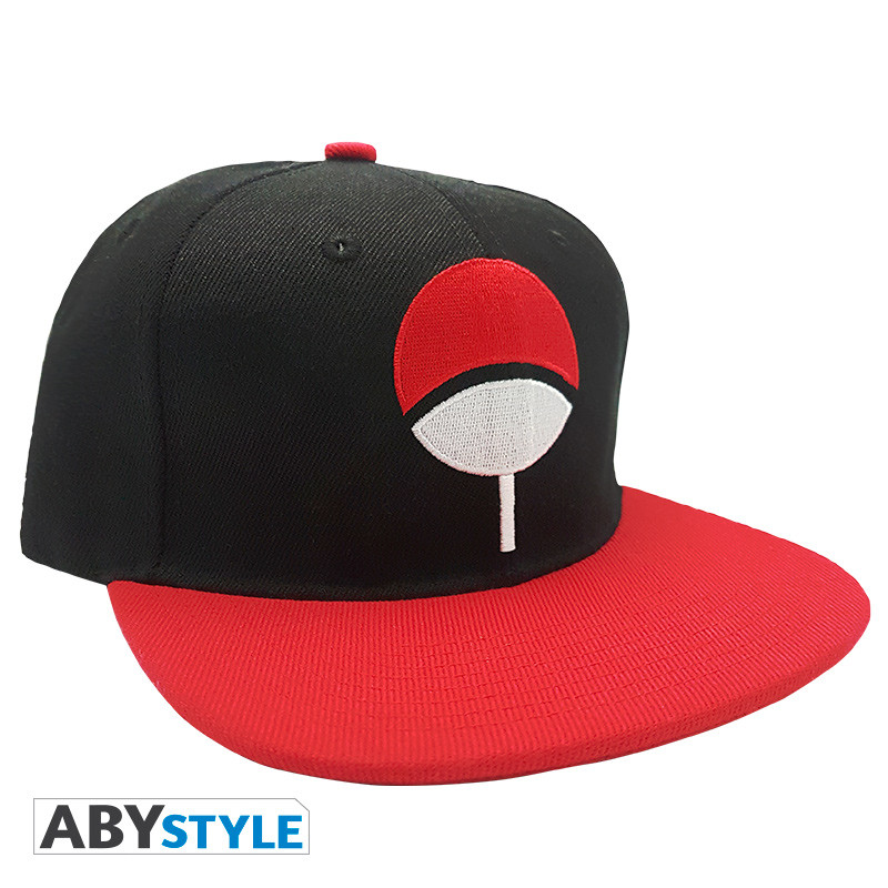 NARUTO SHIPPUDEN - Snapback Cap - Black & Red - Uchiha x2*