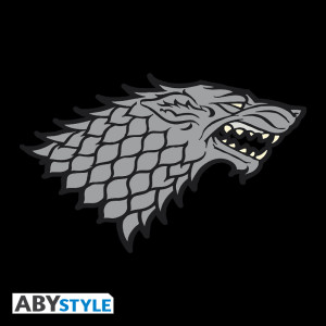 GAME OF THRONES - Snapback Cap - Black & Grey - "Stark" x2